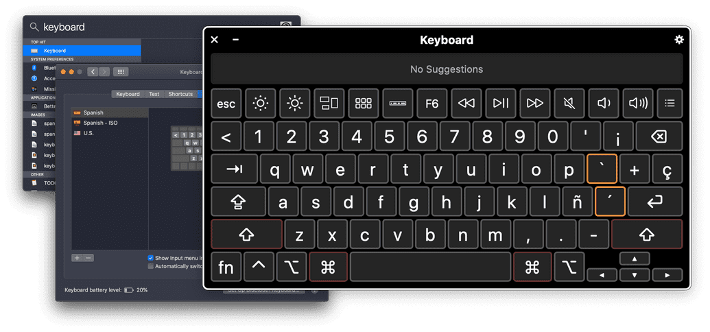 Add an international keyboard on your screen